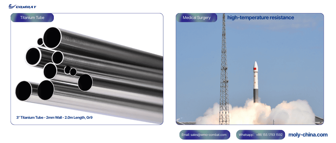 0.75m Titanium Tube used in Aerospace